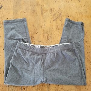 Under Armour gray and hot pink cropped leggings
